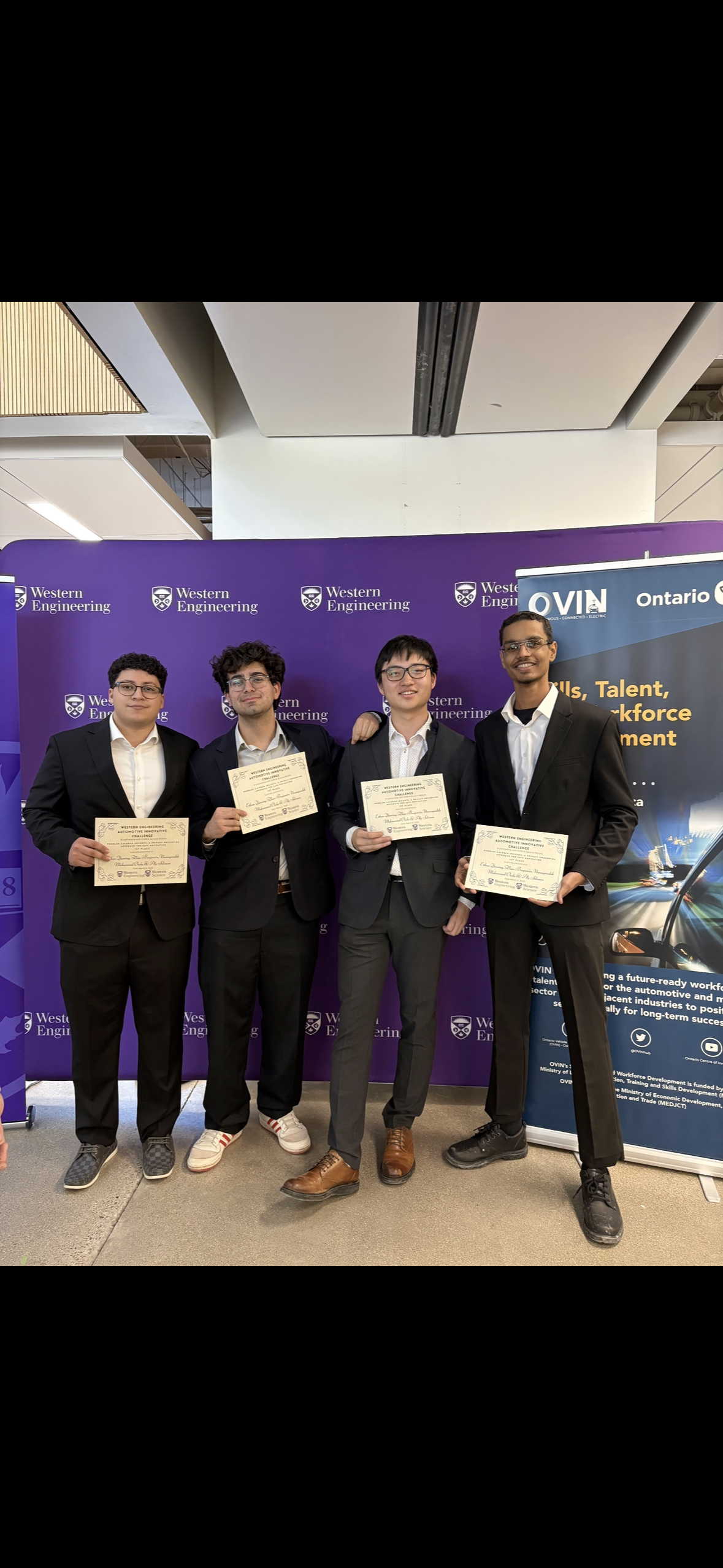 1st – Western Engineering Automotive Innovation Challenge (GM & OVIN)